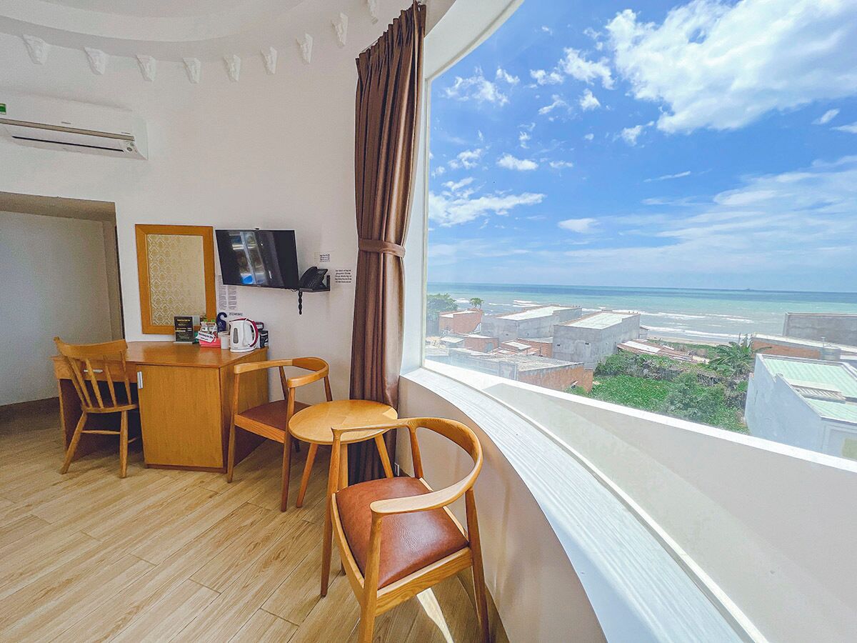 Dobbeltrom – premium, 1 kingsize-seng, strandutsikt, sjøvendt | Innvendig