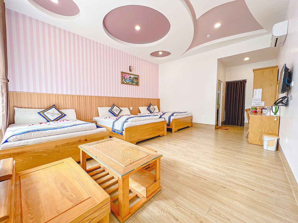 Family Shared Dormitory, Multiple Beds, Pool View, Poolside | Desk, laptop workspace, blackout drapes, soundproofing