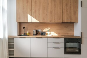 Fridge, oven, stovetop, dishwasher - Szobiszowicka Modern Apartment (Gliwice)