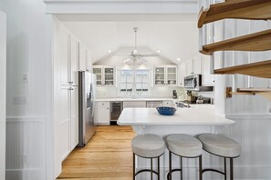 Fridge, microwave, oven, stovetop - Less than 75 Feet from Seaside Beach | Four By The Shore - Odessa Street (Santa Rosa Beach)