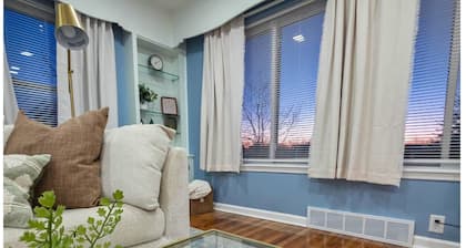 Peaceful 3-bedroom 2 full bath house finished basement AC in charming Greenwood.