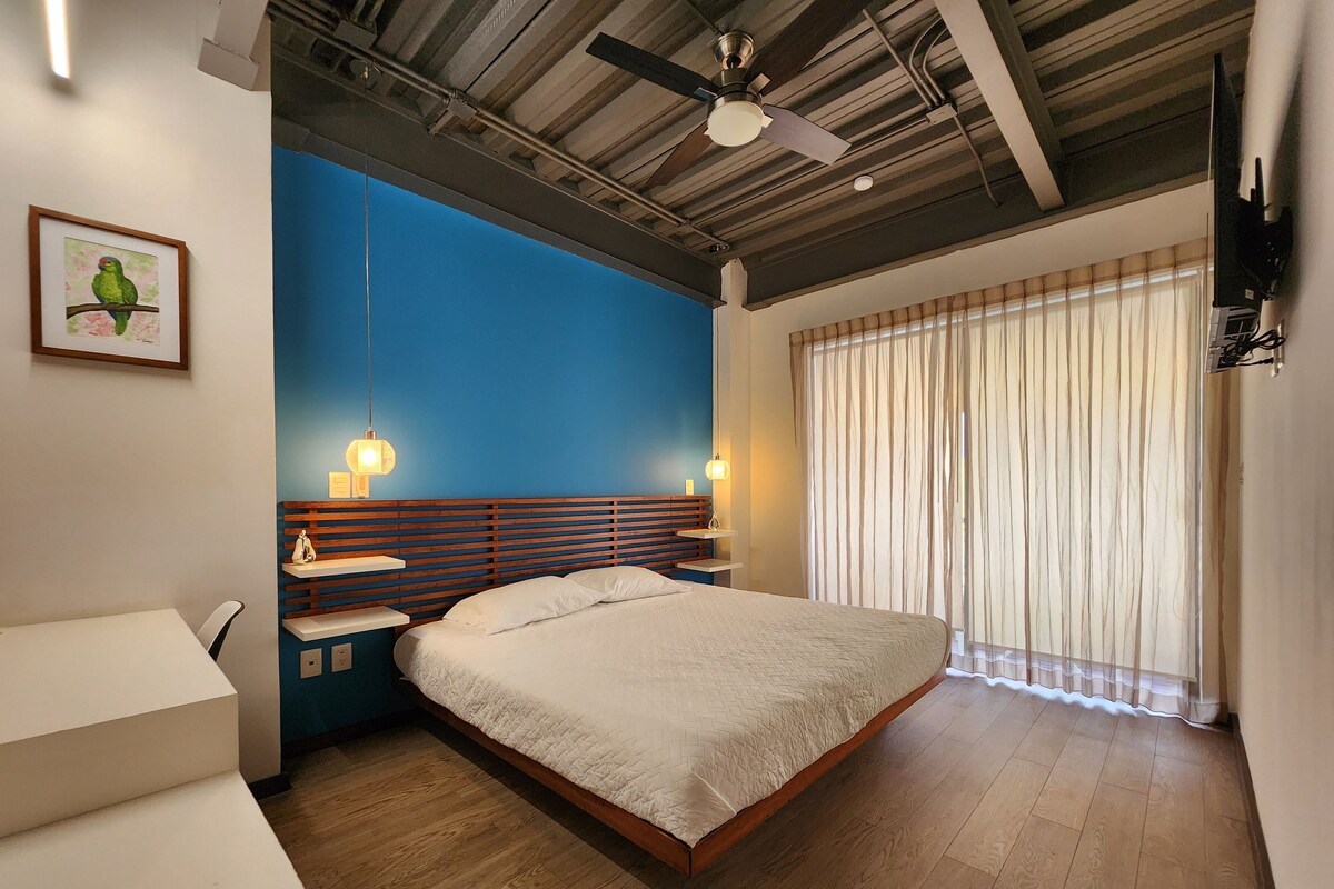 Standard Double Room, Non Smoking, City View | Meja, ruang kerja komputer riba, seterika/papan seterika, Wi-fi percuma 