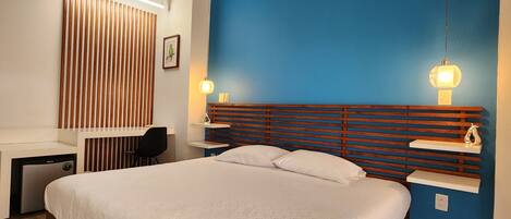 Desk, laptop workspace, iron/ironing board, free WiFi