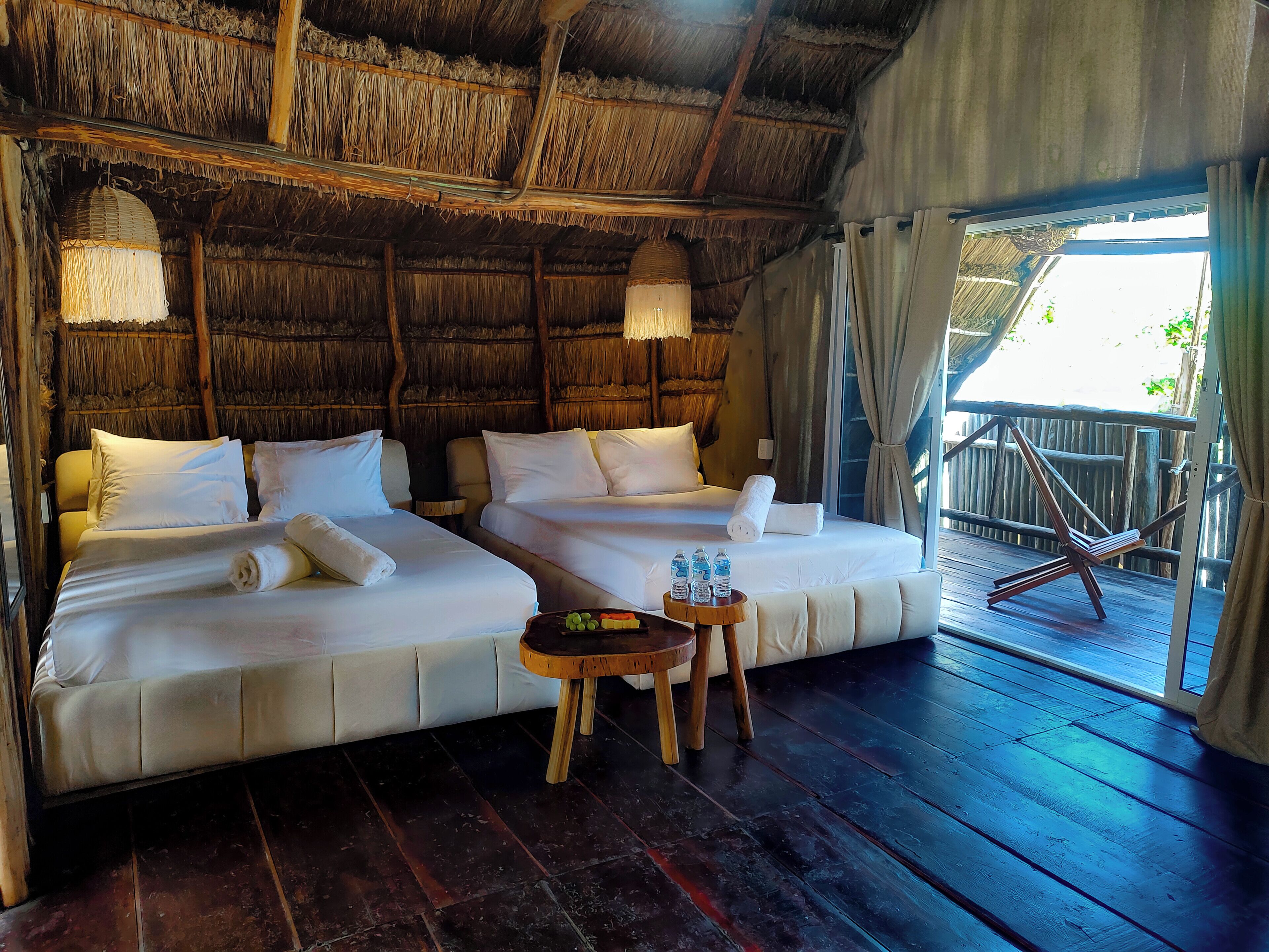 Habitación familiar doble, no fumadores, vistas a la playa | Wifi gratis