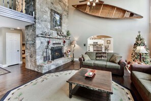 TV connectée, cheminée