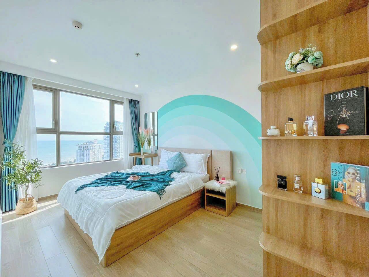 Apartemen Keluarga, 3 kamar tidur, pemandangan pantai | Meja kerja, ruang kerja ramah laptop, dan Wi-Fi gratis