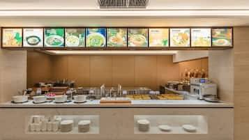 Free daily buffet breakfast