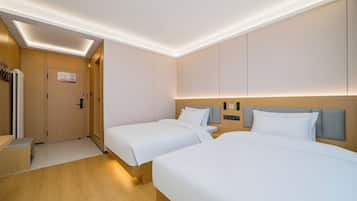 In-room safe, laptop workspace, blackout drapes, soundproofing