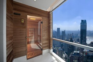 270° River View Deluxe Suite A (Oversized Private Hot Tub & Sauna) | Bathroom - SEYA Panoramic Hotel - Chongqing Cloud Eye - Managed by SEYA GROUP (Chongqing)