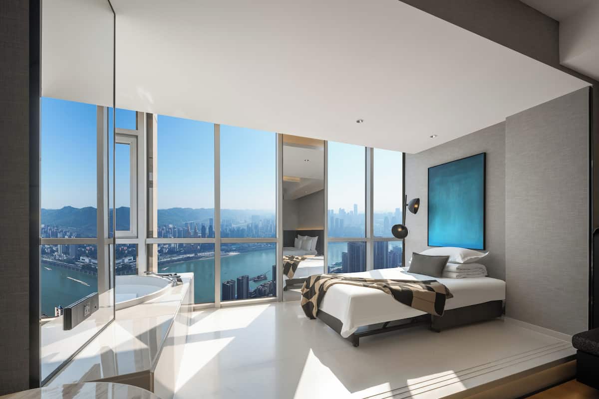 Family Room, River View | In-room safe, blackout drapes, soundproofing, iron/ironing board