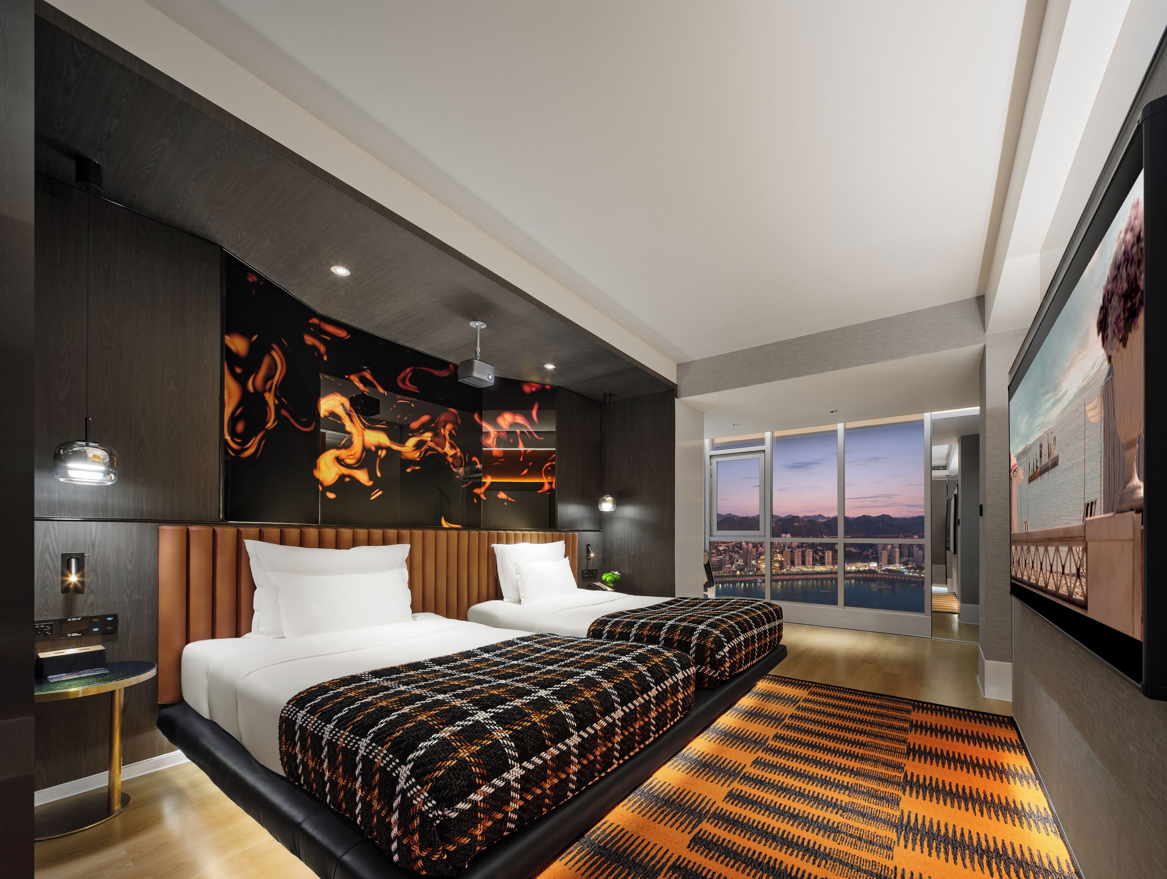 Habitación clásica con 2 camas individuales, vistas al río | Caja fuerte, cortinas opacas, sistema de insonorización