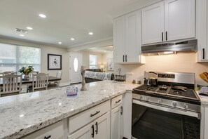 Fridge, microwave, stovetop, dishwasher - Dine, Shop & Play: Kenner Home w/ Patio & Yard! (Kenner)