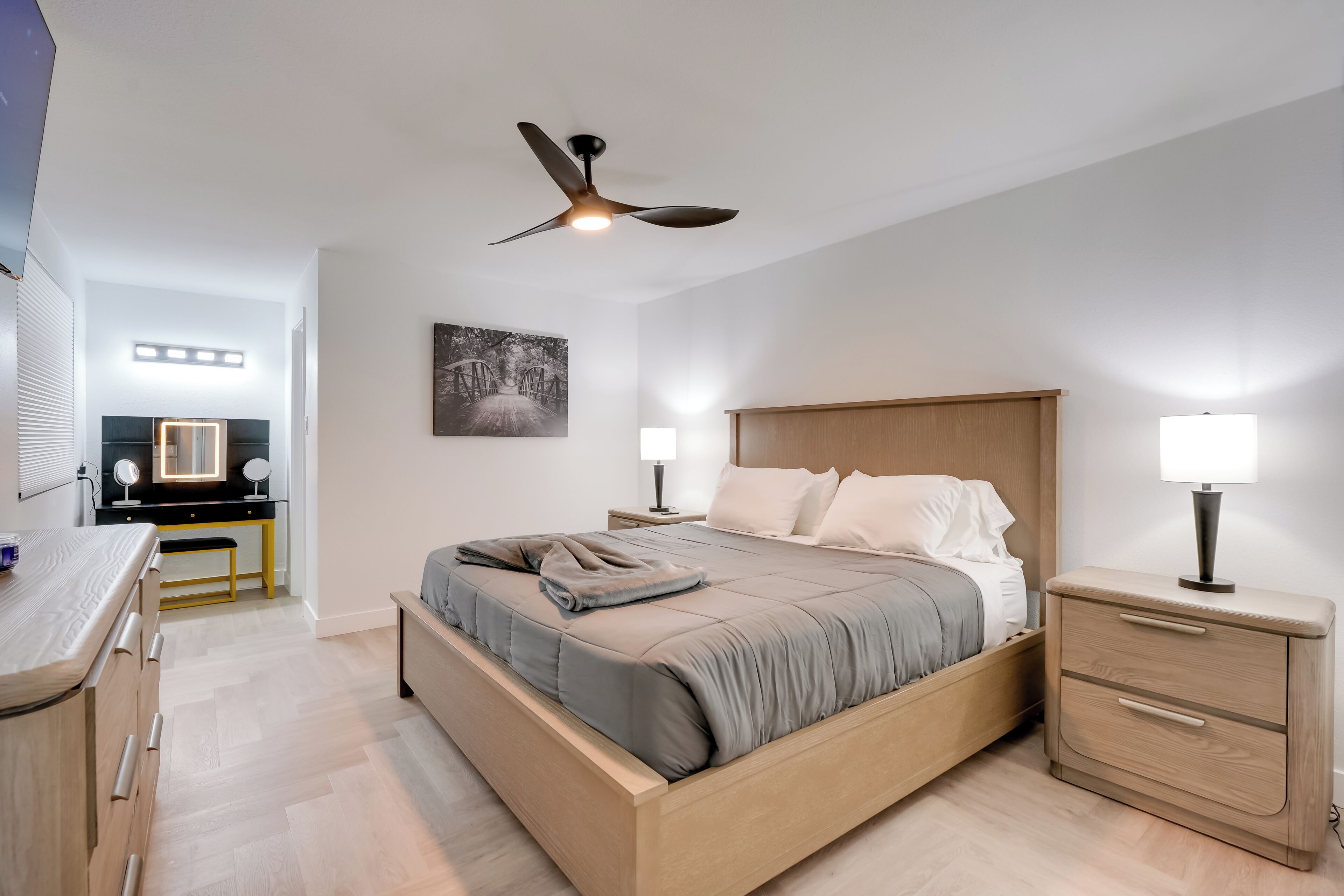 Iron/ironing board, travel crib, internet, bed sheets