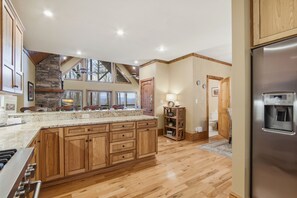 Fridge, microwave, oven, stovetop - 5BR Lodge w/ Game Room, Firepit & Mountain Views! (Boone)