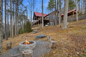 Exterior - 5BR Lodge w/ Game Room, Firepit & Mountain Views! (Boone)