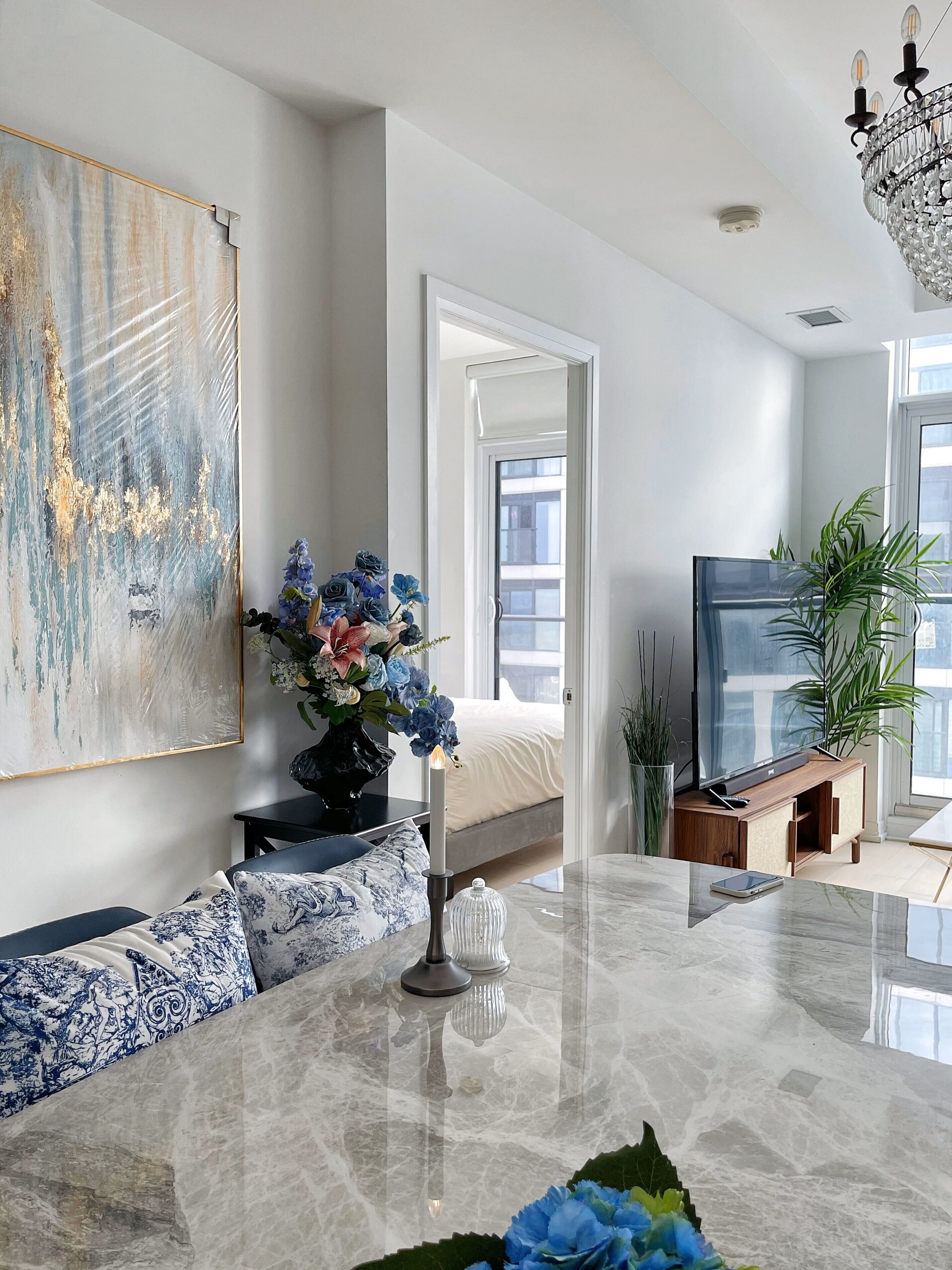 Suite Exécutive, non-fumeur, vue lac | Restauration dans la chambre