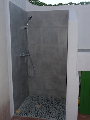 Shower, hair dryer