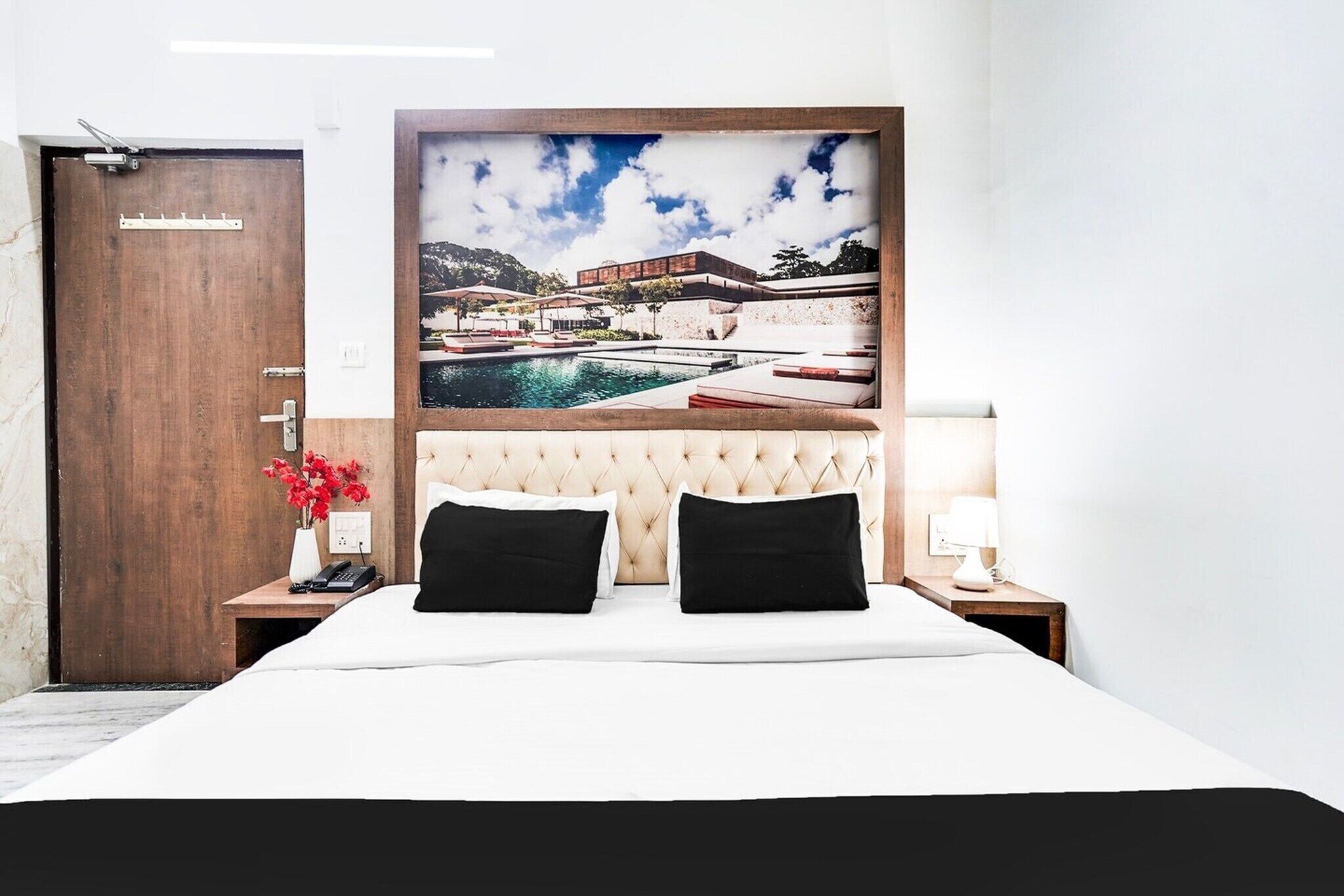 1 dormitorio, escritorio, ropa de cama