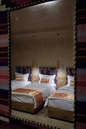 Triple Room | Premium bedding, down comforters, desk, laptop workspace - Old Tashkent Heritage   (Tashkent)