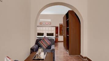 1 Schlafzimmer, Schreibtisch, Bettwäsche