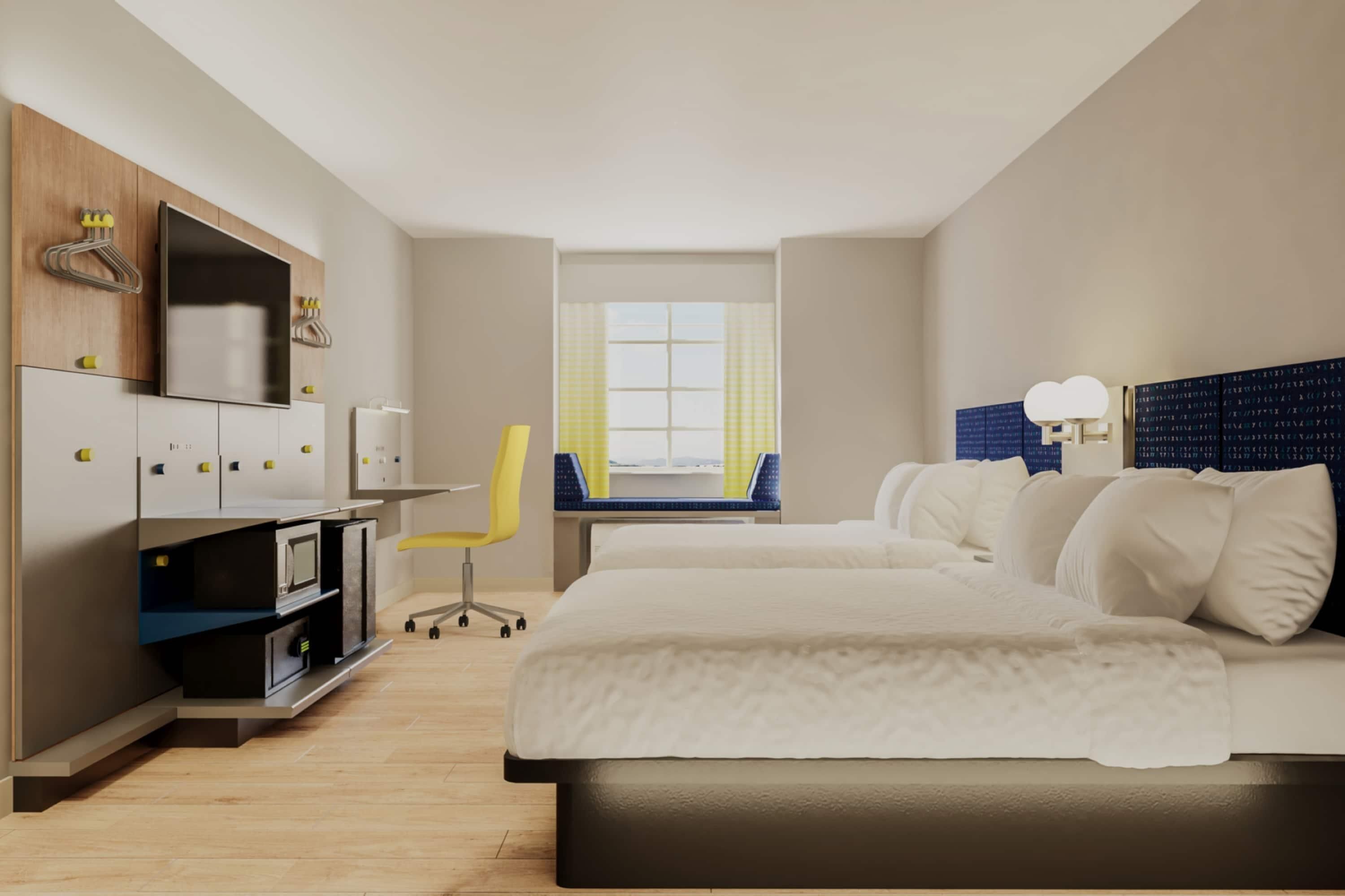 Chambre, 2 grands lits, non-fumeur