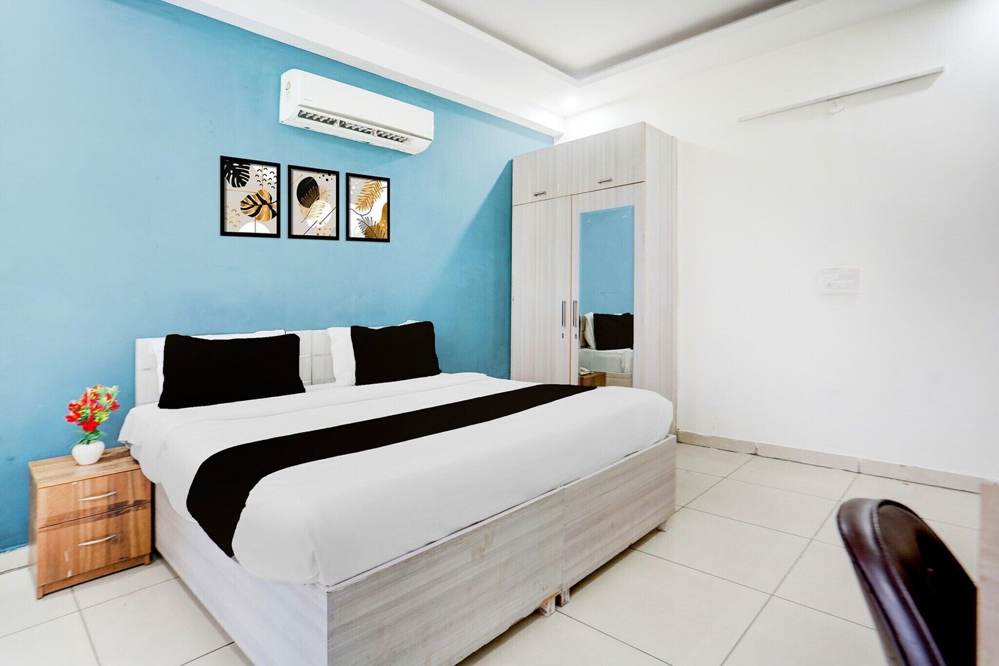 1 chambre, bureau, literie fournie