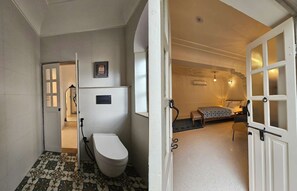 Buồng tắm vòi sen, đồ dùng nhà tắm miễn phí, khăn tắm, xà phòng 