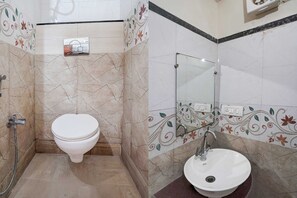 Douche, serviettes fournies