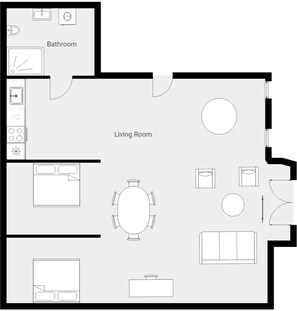 Exclusive Penthouse | Floor plan - Nyhavn43 Suites by Daniel&Jacob's (Copenhagen)