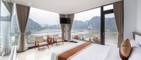 Panoramic Double Room, Balcony, Mountain View | Minibar, blackout drapes, soundproofing, free WiFi