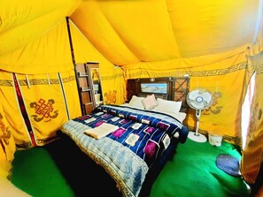 Comfort Tent, Private Bathroom, Mountain View | Free WiFi - Ronak Happy Stay River Side Camping (Balichauki)
