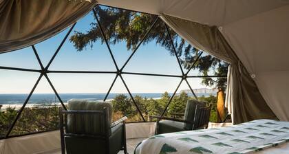 South Cape Dome - Accessible - Sleeps 4 - w/SHARED Luxury Bathhouse Access