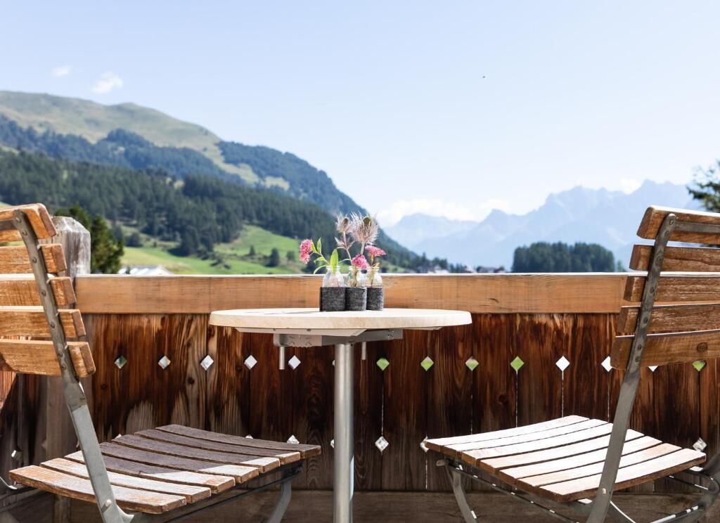 Deluxe Double Room, Balcony, Mountain View | Outdoor dining