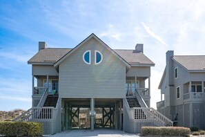 Exterior - Serenity Hearts - Awesome 2BR Oceanfront Home at Serenity Point! (Topsail Beach)