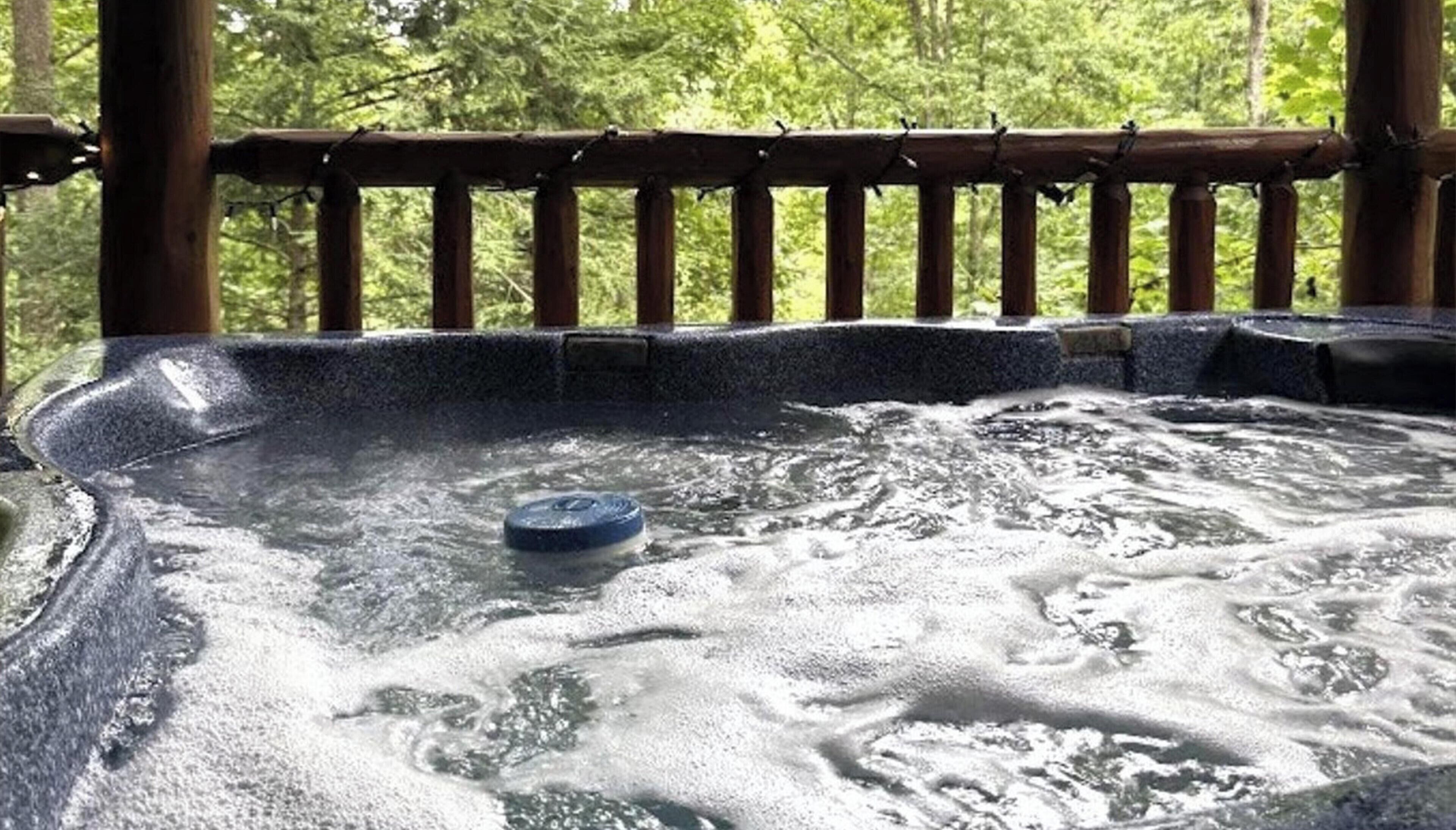 Cabin, 1 Bedroom | Outdoor spa tub