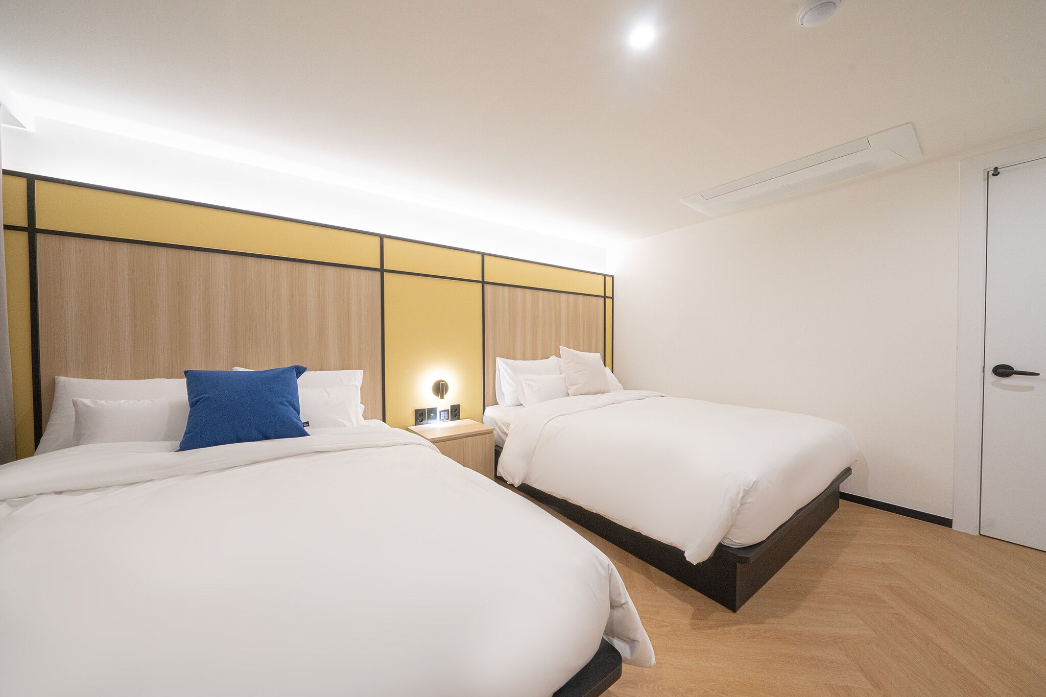 Twin Room, 2 Double Beds, Non Smoking, City View | Free WiFi