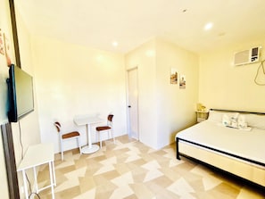 Desk, laptop workspace, blackout drapes, iron/ironing board - Bossbabe Nacpan Beach House (puerto princesa city)