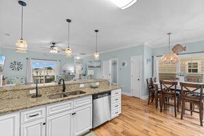 Fridge, microwave, oven, stovetop - Walk to the Beach 3 BR Beach House with a Shared Pool! Pieradise (Garden City)