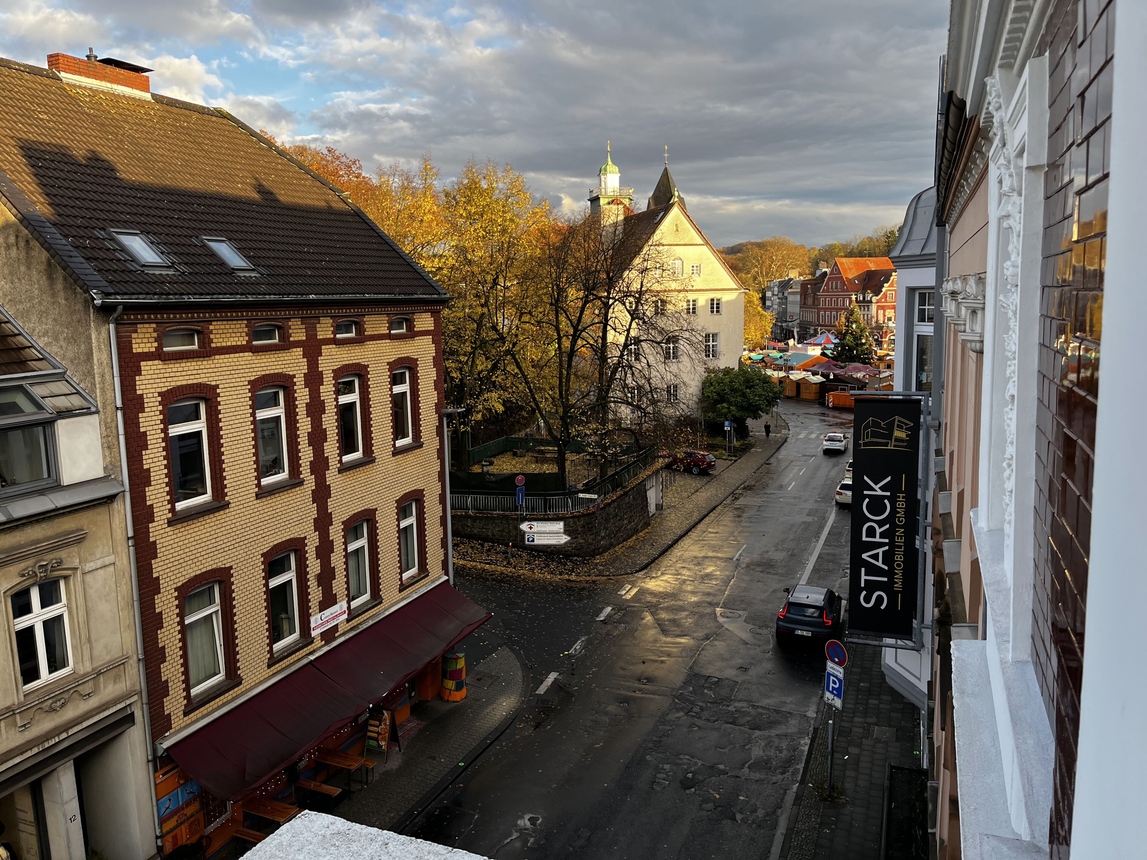 Blick vom Balkon