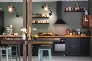 House | Private kitchen - Designer Villa With Sauna and Swimming Pool (Canyelles)