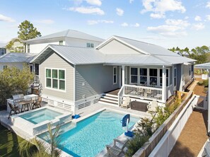 Exterior - New Listing Naturewalk: Private Heated Pool & Spa. EVCharger, Golf Cart & Bikes. (Santa Rosa Beach)