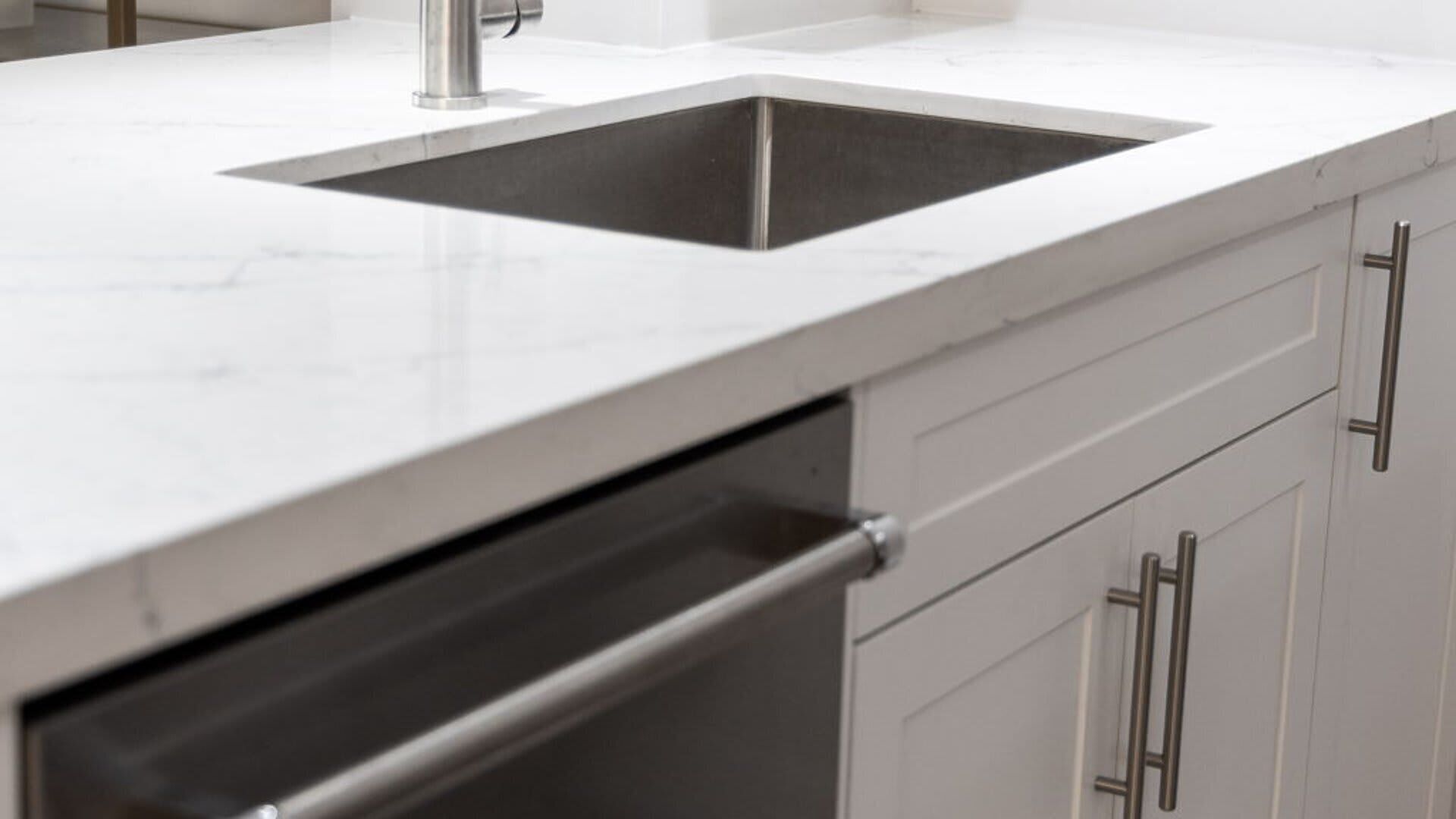 Kitchen sink and cabinets