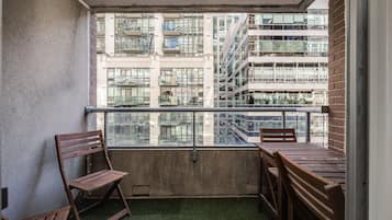 Private balcony with amazing view and seating.