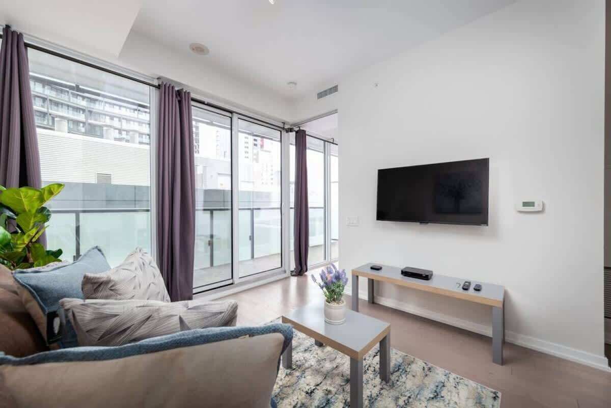 Side view of living area