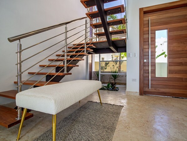 Villa luxueuse, vue sur l’océan | Aire de séjour | Téléviseur ACL, Netflix, services de diffusion en continu, imprimante