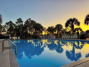 Outdoor pool - Family Fun: Golf Cart, Hot Tub, Steps 2 Beach Pool (Gulf Shores)