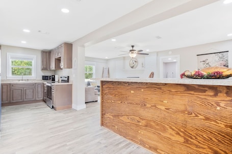 Private kitchen. Perfect 3-bedroom house with AC in serene Milton
