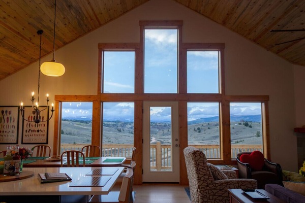 View from the kitchen & living room of the Continental Divide