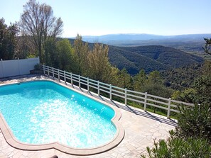 Pool - Le Mas du Rocher - Exceptional views and tranquillity (Sampzon)