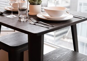 Dishware and utensils - One of Toronto's finest 1BR Condo with a WFH Setup (Toronto)